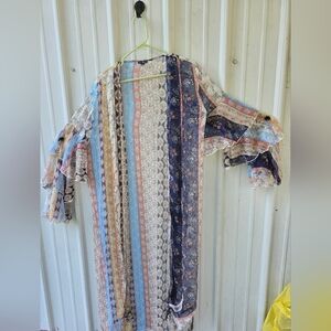 Chloah  Sheer Boho Layered Kimono